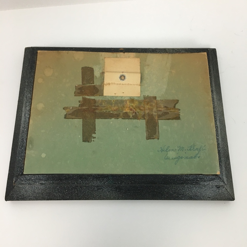 VTG Floral Acrylic Velvet Paintings Set of 2 Black Frame Original Cottagecore - Picture 9 of 16